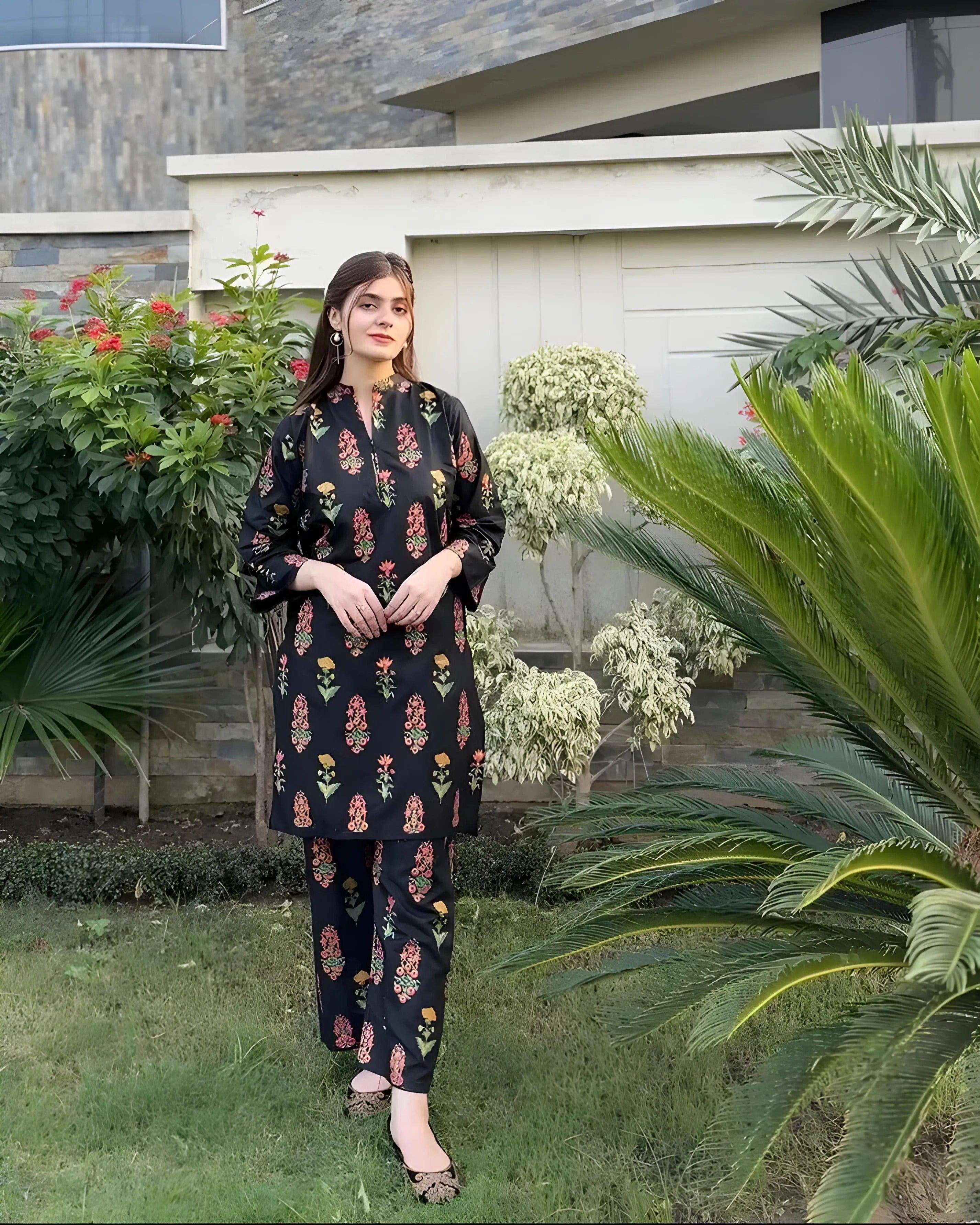 Rangrasiya Floral Print 2Pcs Stitched