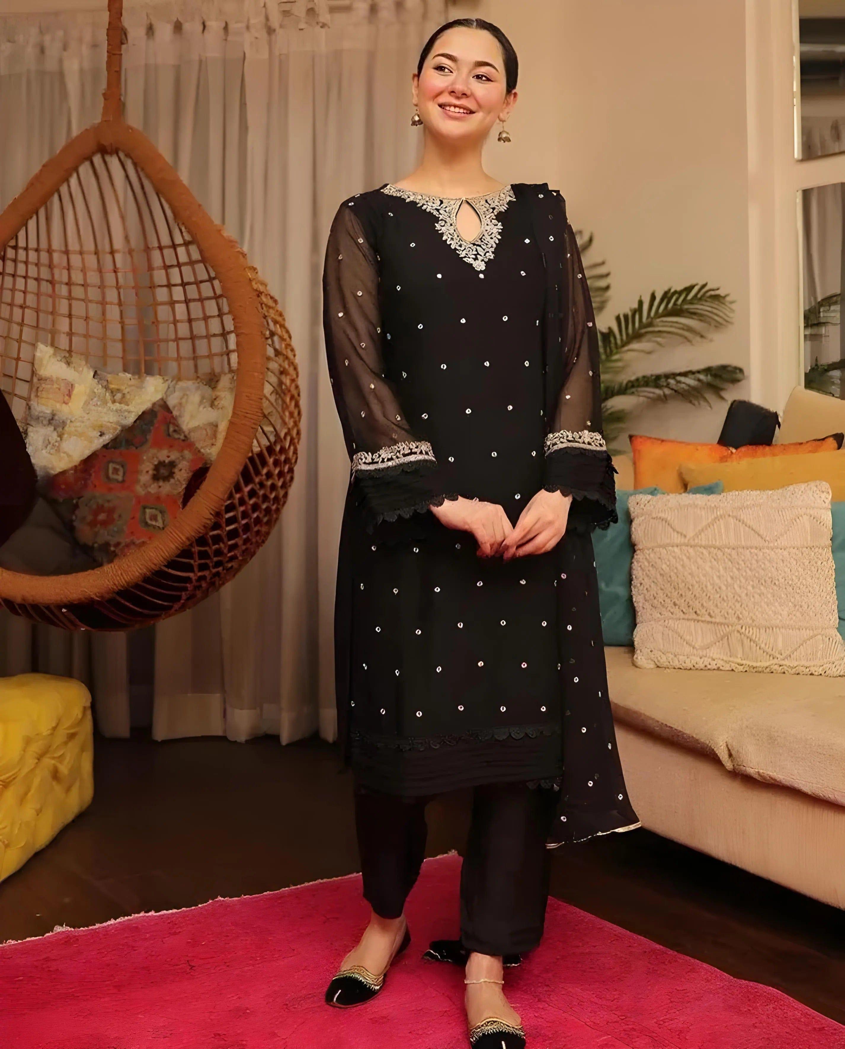 HANIA 3-PC Stitched